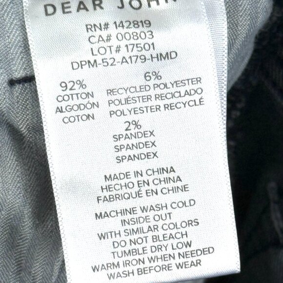 Dear John High Rise Denim Flared Stretch Comfy Jeans Womens 27 Dark Wash - Picture 8 of 8